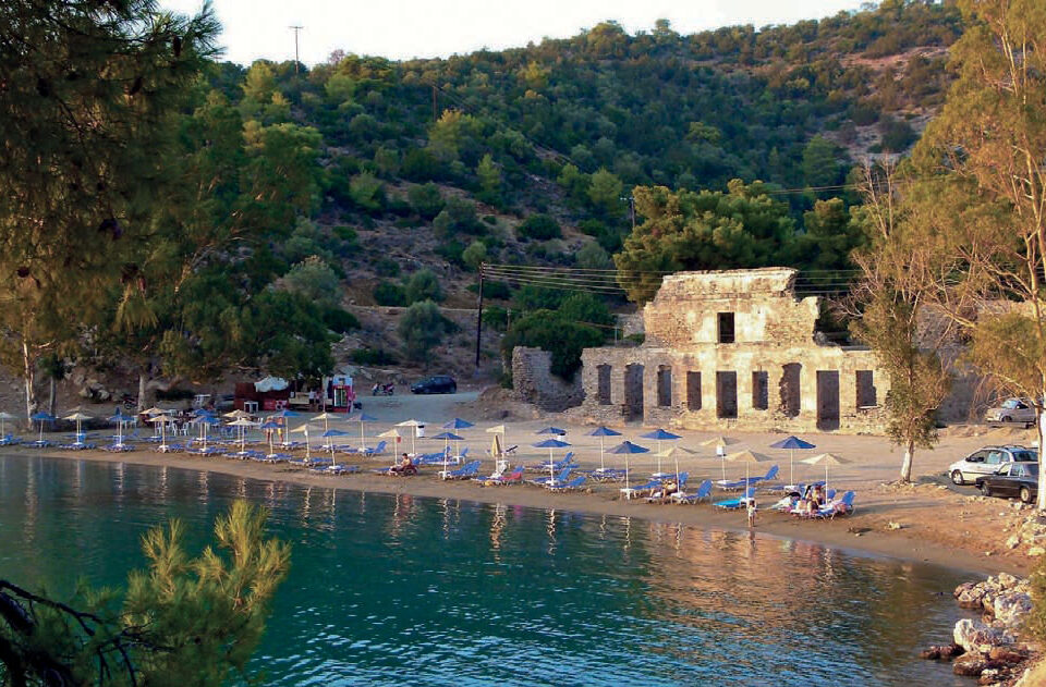 Day cruise from Alimos to Russian Bay, Poros town and Katramonisi with swimming, sightseeing, and local charm