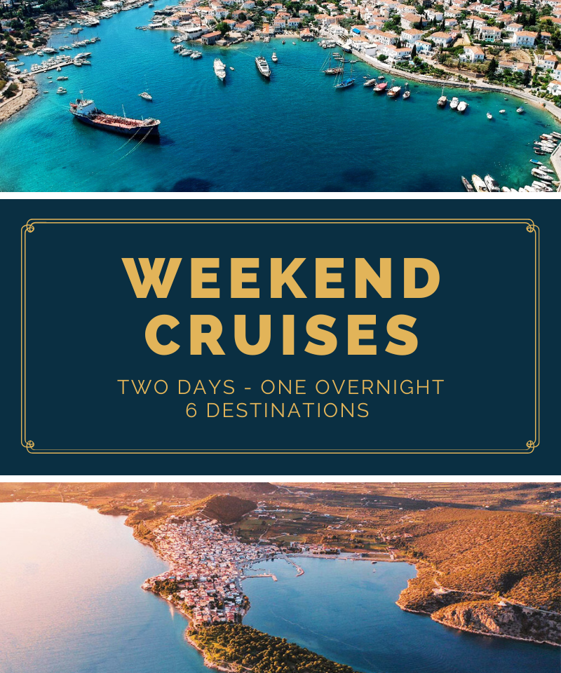 Two-day yacht cruise from Spetses to Ermioni with overnight stay in Spetses and scenic swim stops in the Saronic Gulf